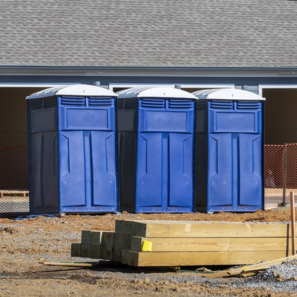 how do you dispose of waste after the portable toilets have been emptied in Rex